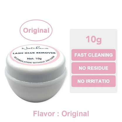 NATUHANA 10g/15g Grafting Eyelash Extension Glue Cream Remover Non-irritating Plant Lashes Gel Remover Adhesive for Makeup Tools