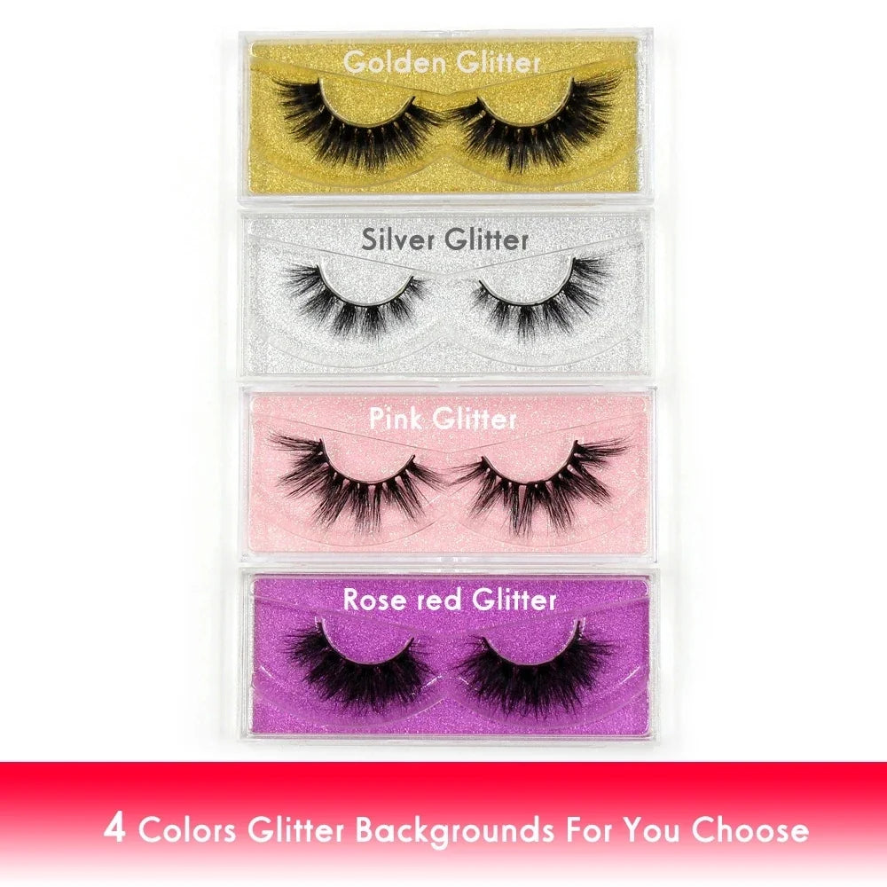 LEHUAMAO 5D Mink Hair False Eyelashes Wispy Cross Natural Mink Lashes Fluffy Eyelash Extension Tools Makeup Handmade Eye lashes