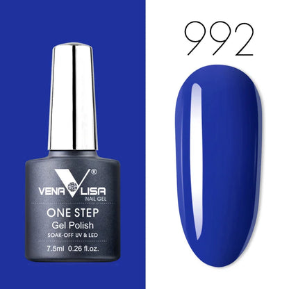 VENALISA 3-in-1 UV Gel Polish One-Step Gel Lacquer Organic Soak off Nail Art Varnish for LED/UV Light New Arrival Nail Salon