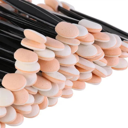 5/30/50/100PCS Eyeshadow Brush Dual Sided Sponge Nylon Sets Make up Eye Shadow Brushes For Cosmetic Applicator Makeup Tools Hot