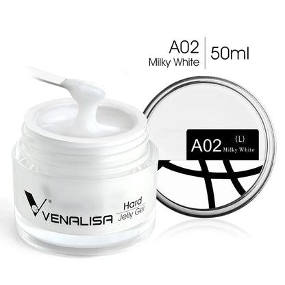 50ml TPO Free Jelly Nail Extension Gel Nail Builder French Nail Gum Venalisa Clear Natural Color Soak Off UV Construction Gel