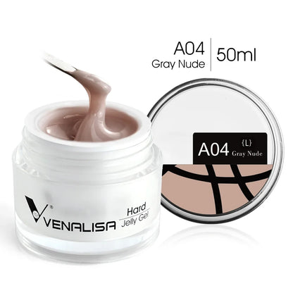 50ml TPO Free Jelly Nail Extension Gel Nail Builder French Nail Gum Venalisa Clear Natural Color Soak Off UV Construction Gel