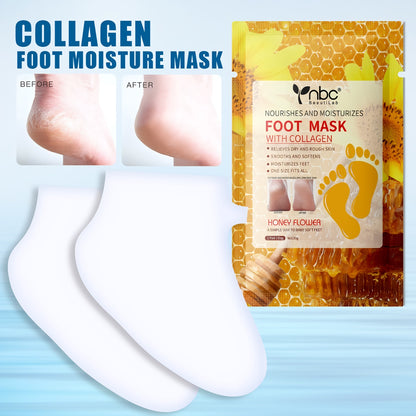 NBC COLLAGEN MOISTURE FOOT MASK - HONEY FLOWER