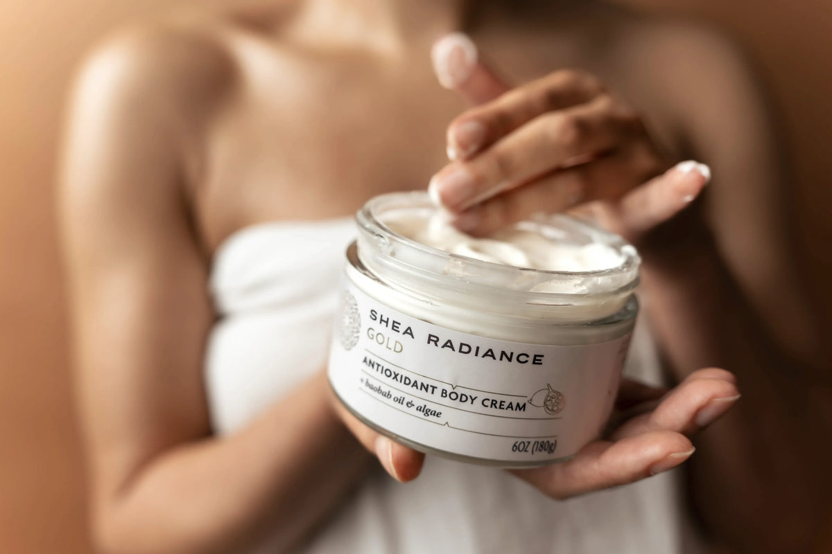 Antioxidant Body Cream for Dry & Sensitive Skin with Shea & Baobab Oil