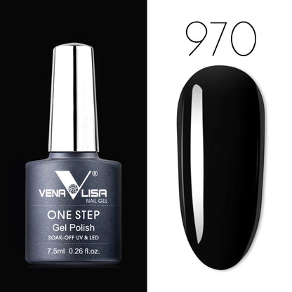 VENALISA 3-in-1 UV Gel Polish One-Step Gel Lacquer Organic Soak off Nail Art Varnish for LED/UV Light New Arrival Nail Salon