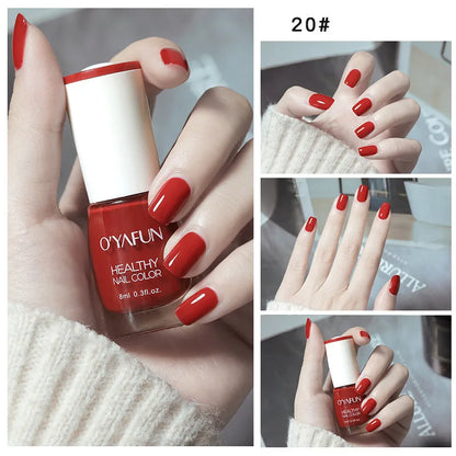 Nail Art Tearable Quick Dry Normal Without Lamp Nail Polish Glitter Sequins UV Varnish Matte Waterproof No-bake Nail Polish