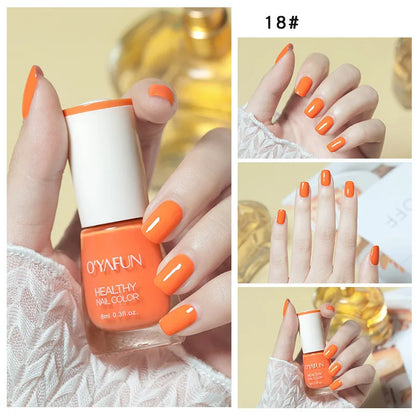 Nail Art Tearable Quick Dry Normal Without Lamp Nail Polish Glitter Sequins UV Varnish Matte Waterproof No-bake Nail Polish