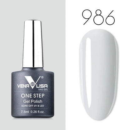 VENALISA 3-in-1 UV Gel Polish One-Step Gel Lacquer Organic Soak off Nail Art Varnish for LED/UV Light New Arrival Nail Salon