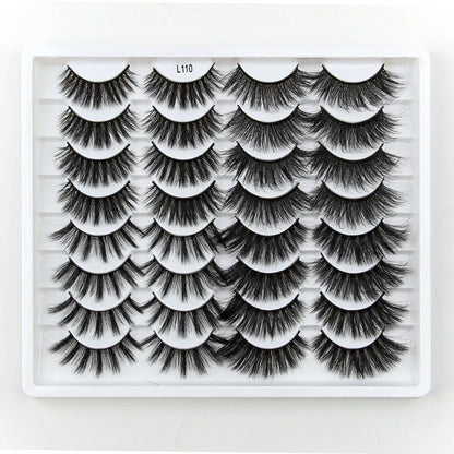 SHIDISHANGPIN 3/5/16 Pairs Natural Long False Eyelashes Dramatic Fluffy 3D Mink Lashes Wispy Wholesale Eye Lashes Thick Cils
