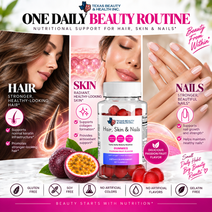 Hair, Skin & Nails Gummies with Collagen & Biotin – Beauty Support for Women
