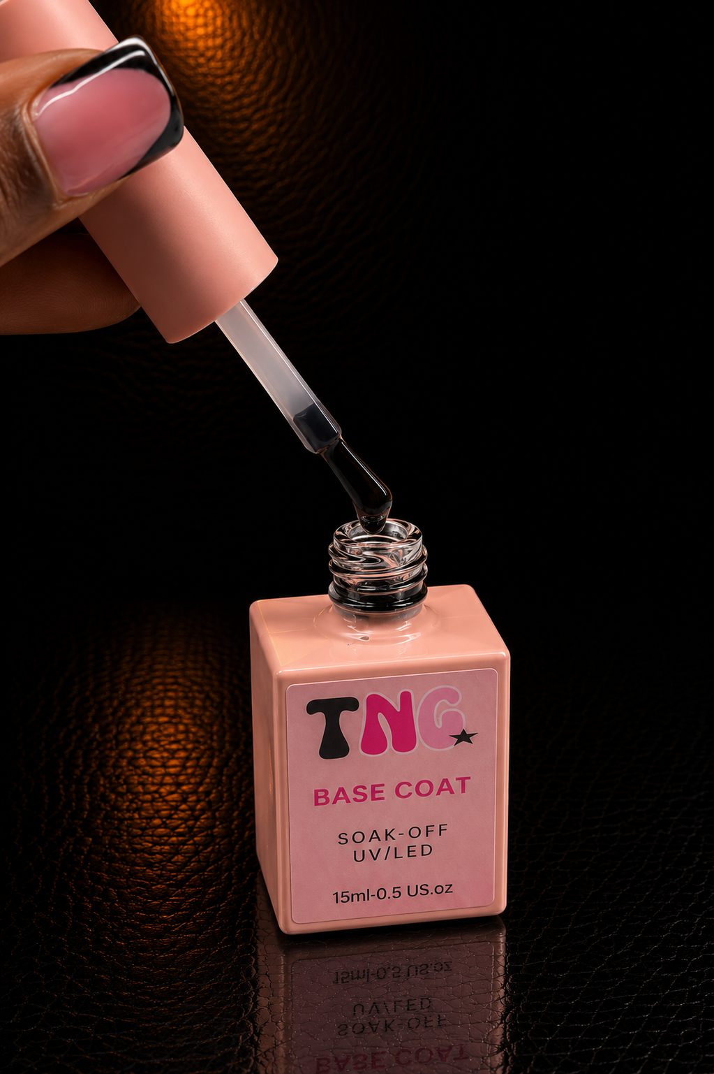 15ml HEMA/TPO-Free High Gloss Top & Base Coat Gel | thenailgoatco