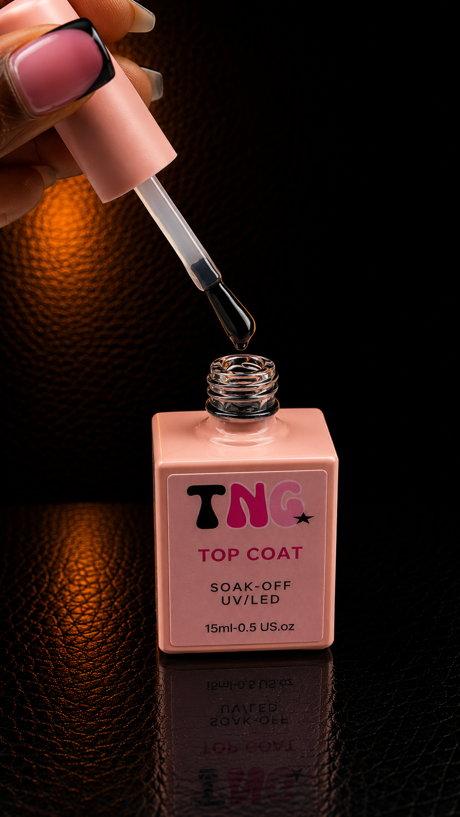 HEMA/TPO-Free High-Gloss Top Coat Gel for Nail Professionals