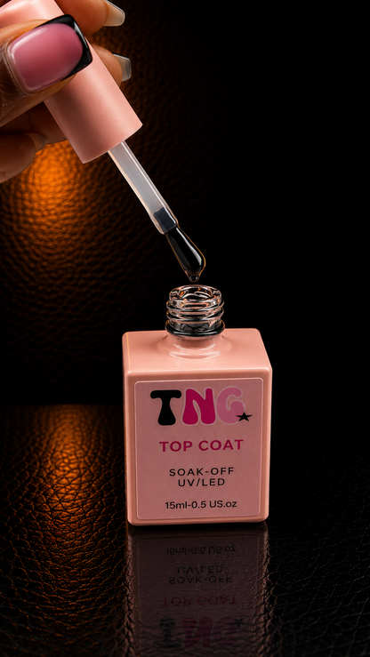 HEMA/TPO-Free High-Gloss Top Coat Gel for Nail Professionals