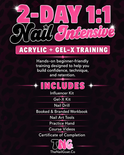 TheNailGoatCo The Nail Goat 2-Day Intensive (in-person class)