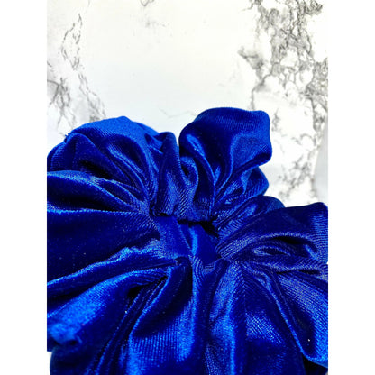 Royal Blue Velvet Scrunchie