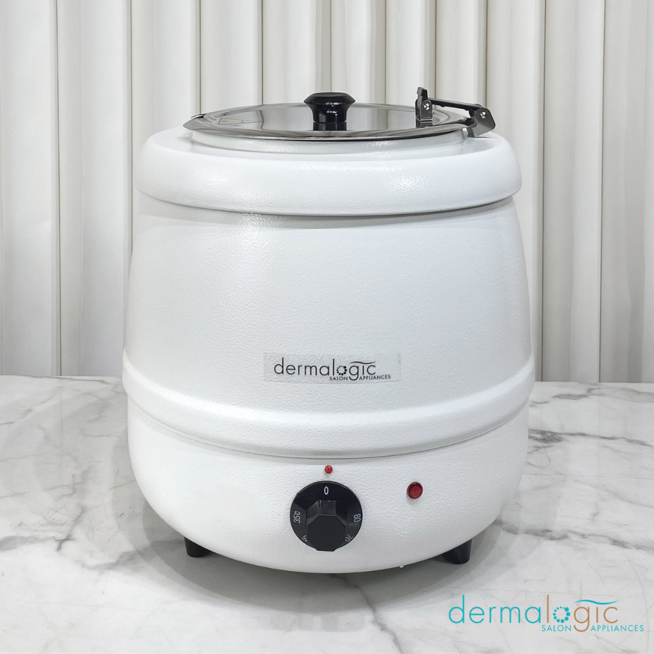 DERMALOGIC PARAFFIN WAAX KETTLE WARMER WITH 5OZ. LADLE - 10L