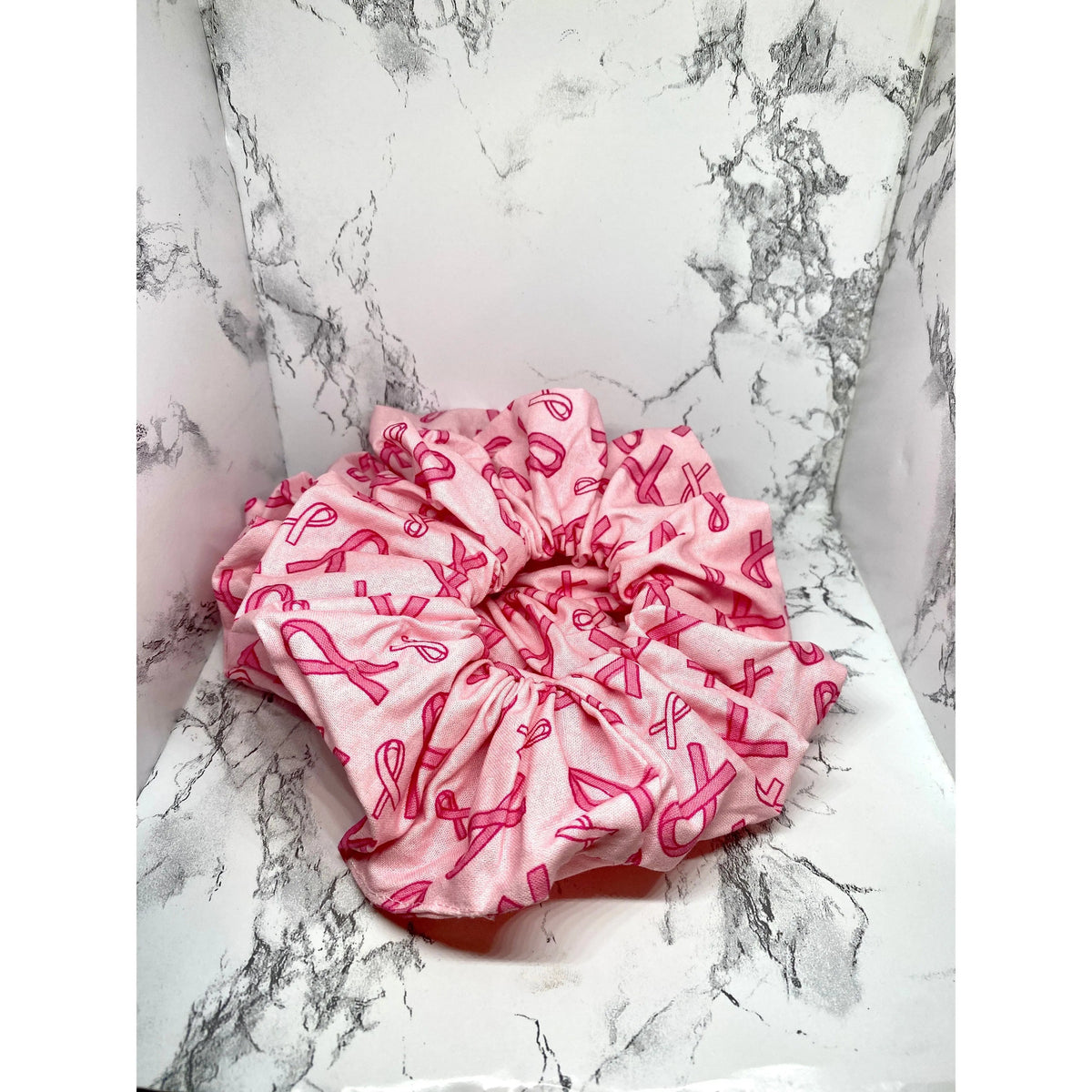 Pink Breast Cancer Scrunchie