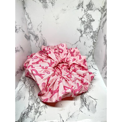 Pink Breast Cancer Scrunchie