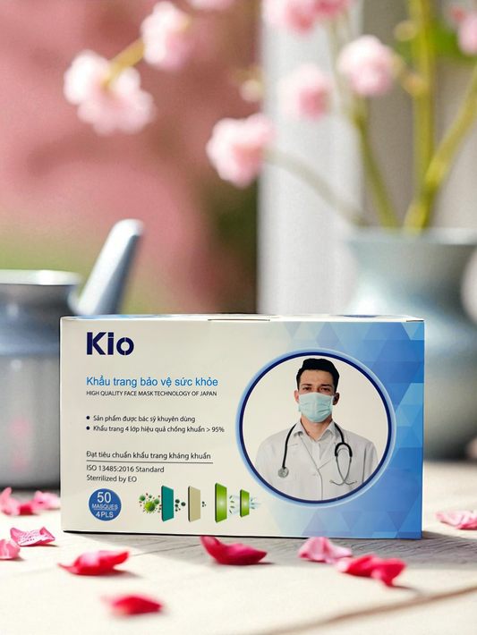 KIO 4-LAYER DISPOSABLE FACE MASK (50PCS/BOX)