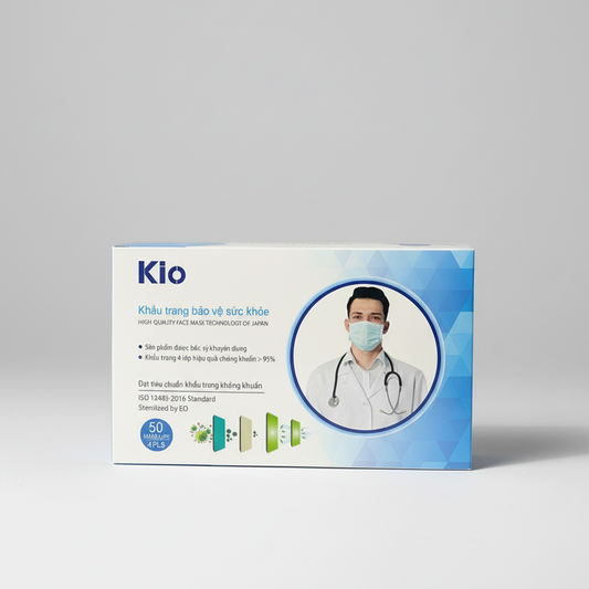 KIO 4-LAYER DISPOSABLE FACE MASK (50PCS/BOX)