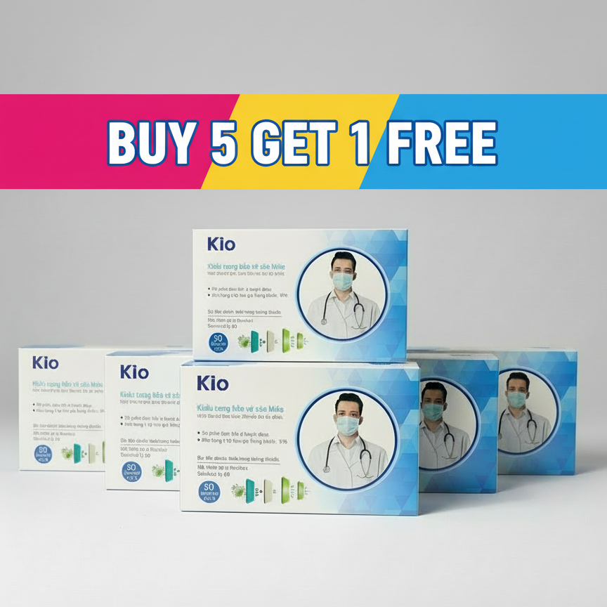 KIO 4-LAYER DISPOSABLE FACE MASK (50PCS/BOX)