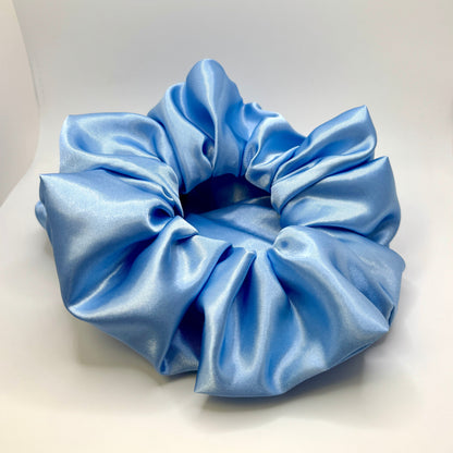 Light Blue Silk Scrunchie