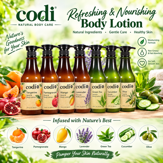 Loción para manos y cuerpo Codi 25 oz. (12 botellas/caja)