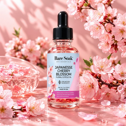 BARE SOAK CUTICLE OIL 2OZ. - JAPANESSE CHERRY BLOSSOM