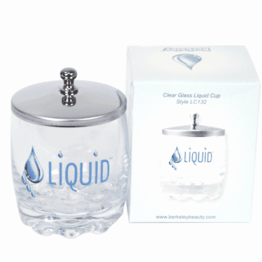 LIQUID CUP CLEAR GLASS WITH LID