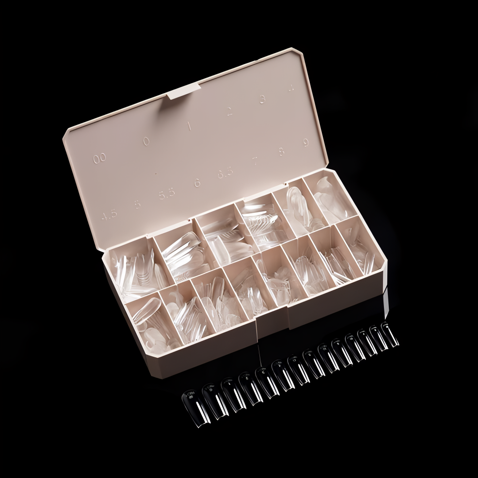 PRO-X SOFT GEL NAIL TIPS 04 - LONG NATURAL SQUARE