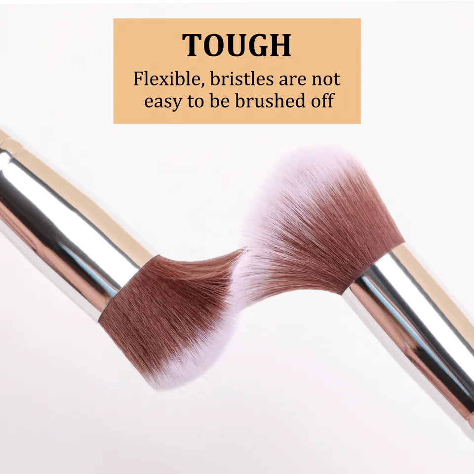 Makeup Brush Set 11 PCS Vegan Bamboo Handle Blush Powder Foundation Makeup Brush Set