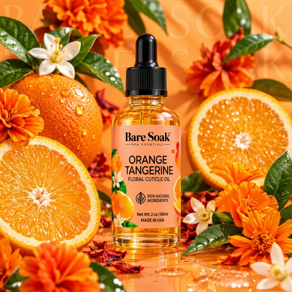 BARE SOAK CUTICLE OIL 2OZ. - ORANGE TANGERINE