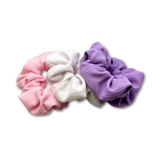 Mini Pastel Bullet Scrunchie Trio