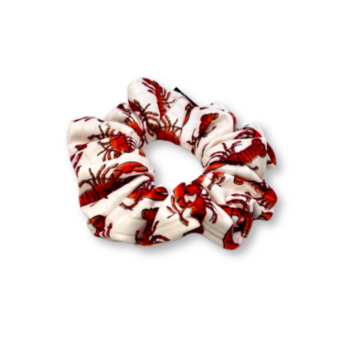 Mini Lobster Summer Ribbed Scrunchie