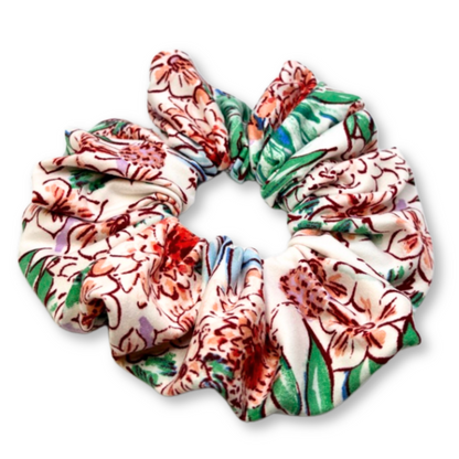 Tropical Leaves Summer Scrunchie