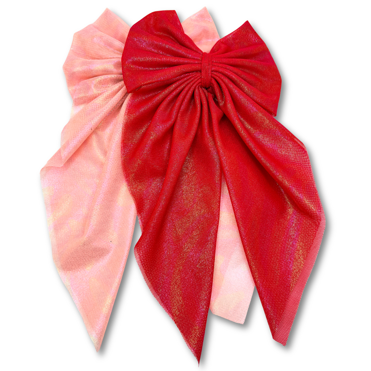 Pink & Red Long Tail Bow Set