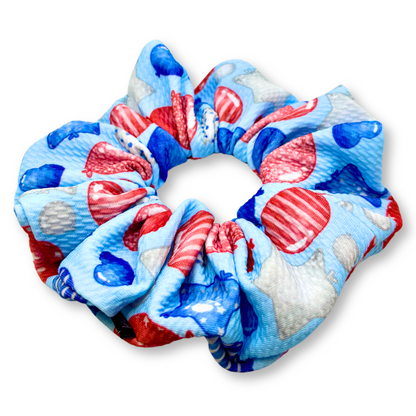 Balloon Patriotic Bullet Scrunchie