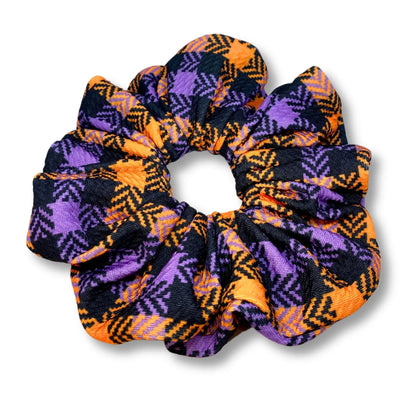 Plaid Halloween Bullet Scrunchie