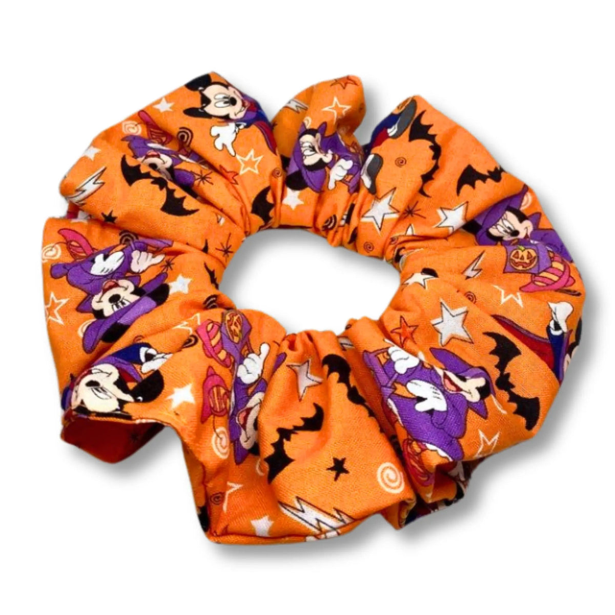 Orange Mickey Halloween Scrunchie