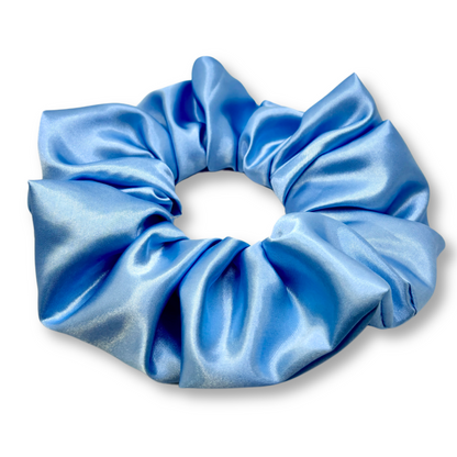 Light Blue Silk Scrunchie