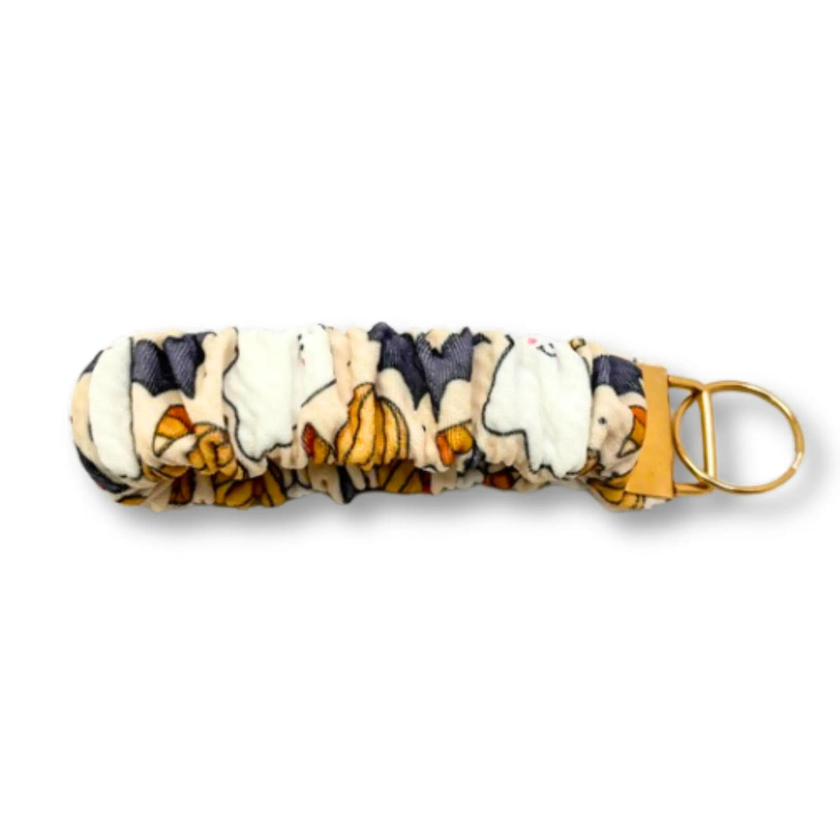 Ghost and Bat Halloween Scrunchie Wristlet