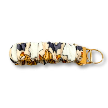 Ghost and Bat Halloween Scrunchie Wristlet