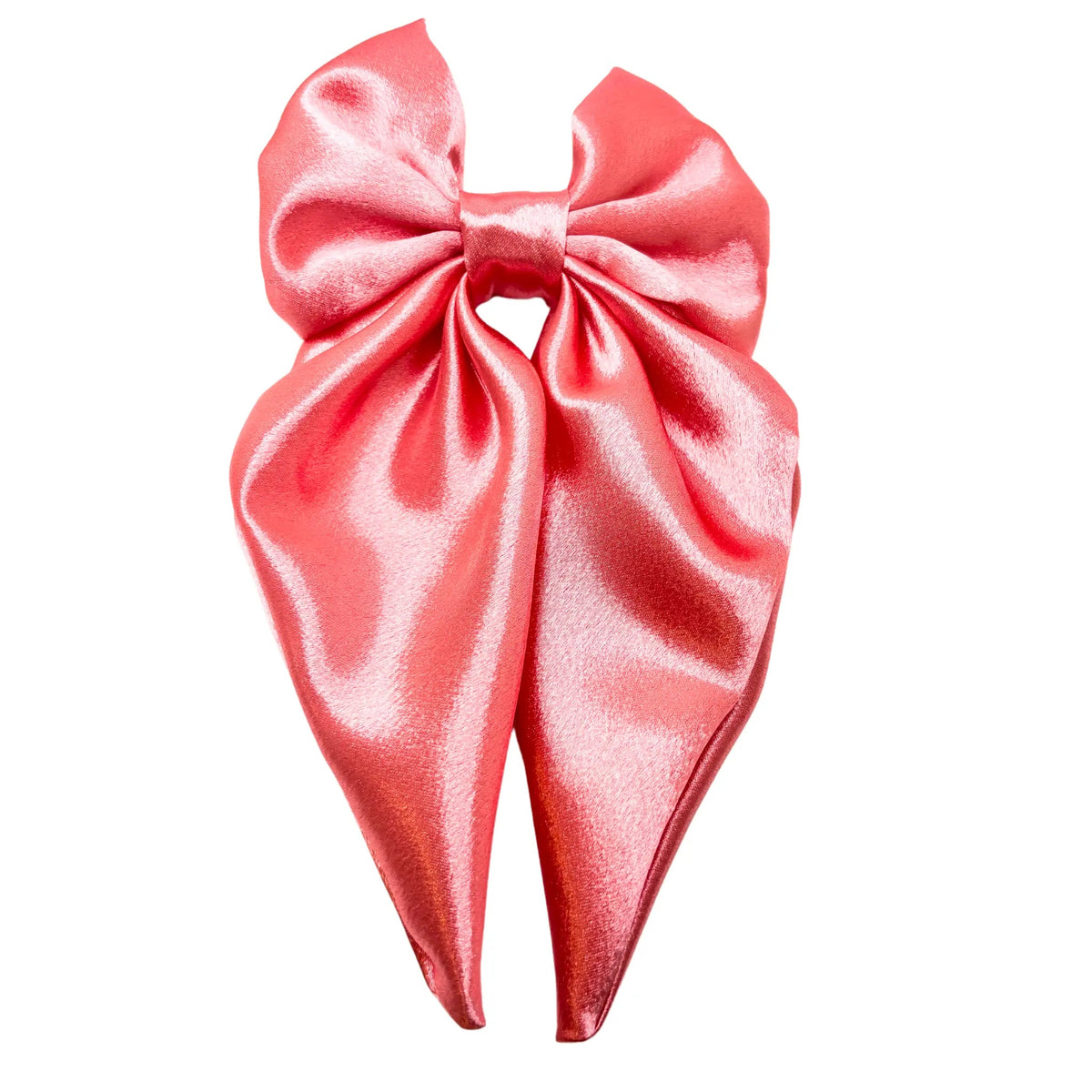 Pink Silk Long Tail Bow