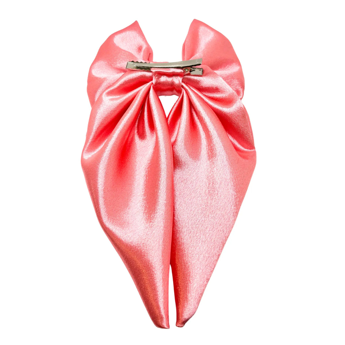 Pink Silk Long Tail Bow