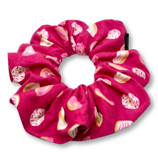 Pink Donut Scrunchie