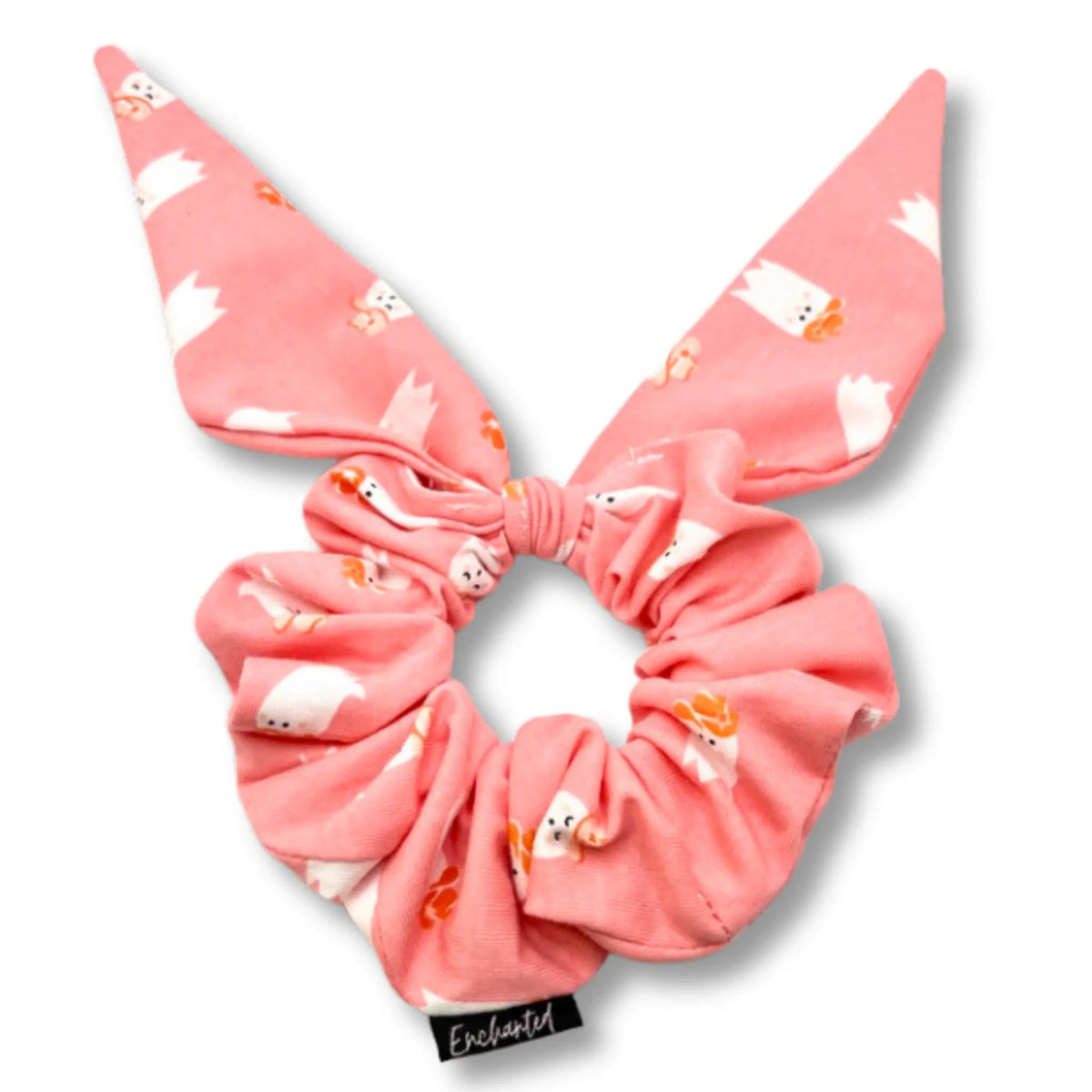 Mini Pink Western Ghost Tie Scrunchie