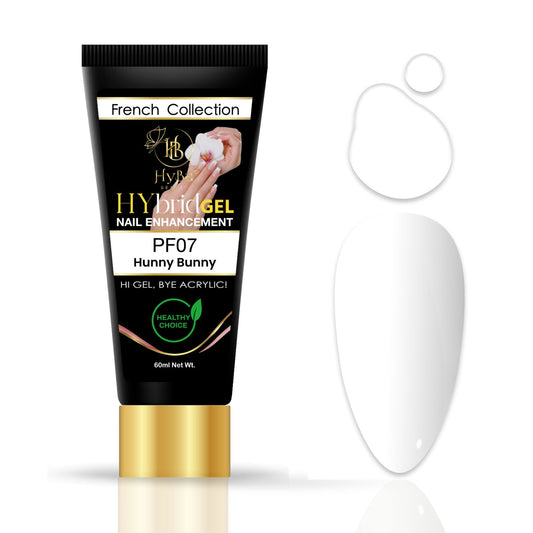 Hybrid Gel Professional Nail Polish - HyGEL 60ml / #PF07 Hunny Bunny White