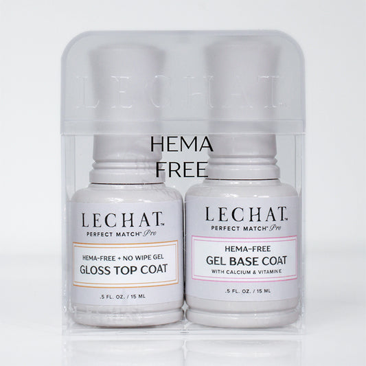 LECHAT HEMA-FREE GLOSS TOP COAT & BASE COAT