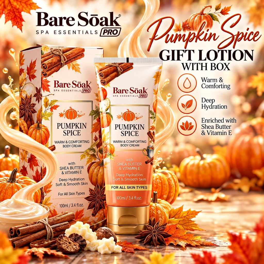 BARE SOAK GIFT LOTION WITH BOX 3.4OZ. (50-TUBE/CASE)
