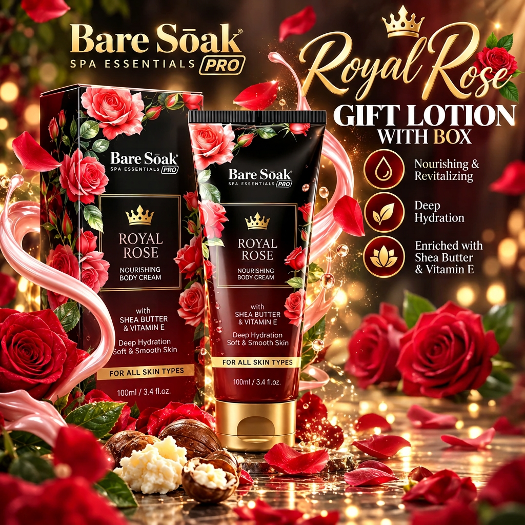 BARE SOAK GIFT LOTION WITH BOX 3.4OZ. (50-TUBE/CASE)